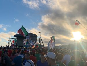 Alcuni scatti della "Festa degli italiani" alla GMG di Lisbona, 2023